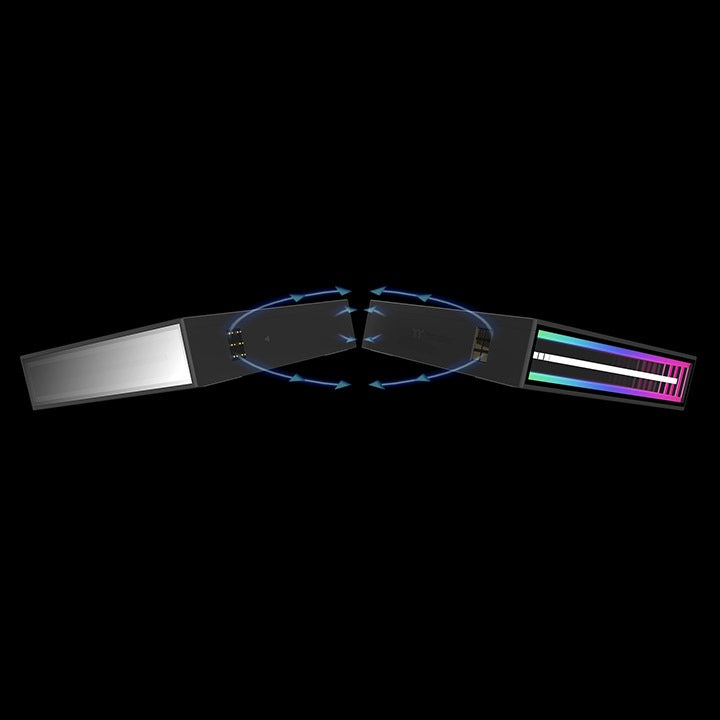 SWAFAN 120 EX INFINITY ARGB Sync PC Cooling Fan - Black Edition (3-Fan Pack)