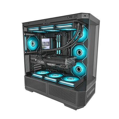 SWAFAN 120 EX INFINITY ARGB Sync PC Cooling Fan - Black Edition (3-Fan Pack)