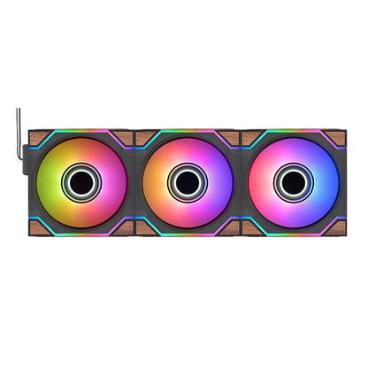 SWAFAN 120 EX INFINITY ARGB Sync PC Cooling Fan Wood Edition (3-Fan Pack)