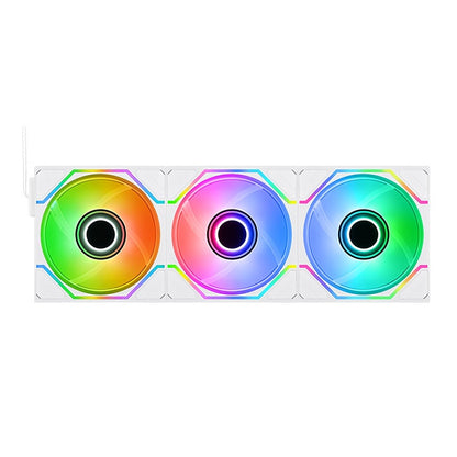 SWAFAN 120 EX INFINITY ARGB Sync PC Cooling Fan - Snow Edition (3-Fan Pack)
