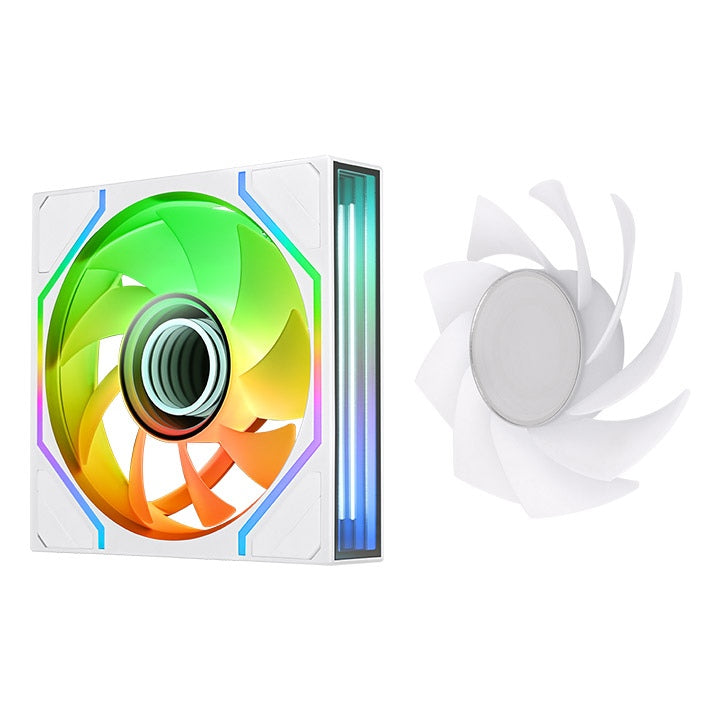 SWAFAN 120 EX INFINITY ARGB Sync PC Cooling Fan - Snow Edition (3-Fan Pack)