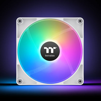 Thermaltake CT140 Reverse ARGB Sync Performance PWM Fan (up to 1800RPM) White Edition - 2 Fan Pack