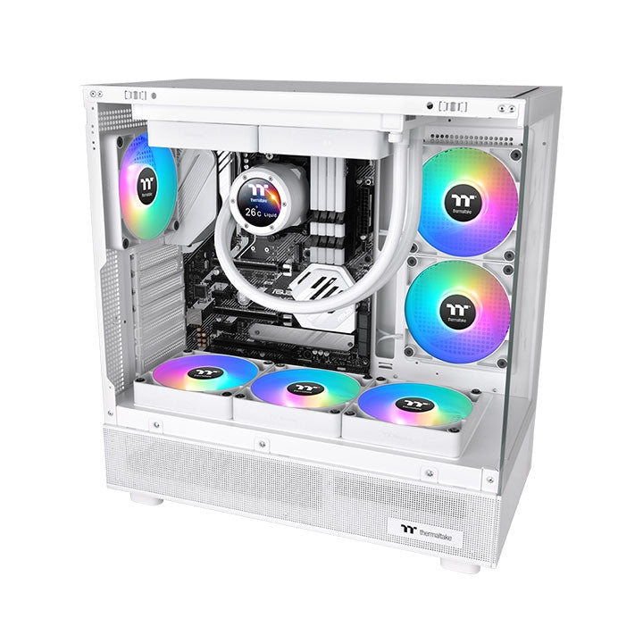 Thermaltake CT140 Reverse ARGB Sync Performance PWM Fan (up to 1800RPM) White Edition - 2 Fan Pack