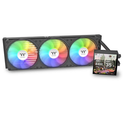 LB360 Ultra ARGB Customizable 3.95" LCD Display AIO Liquid CPU Cooler Black Edition