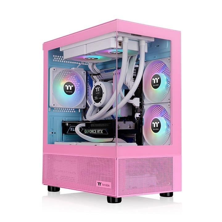 View 170 TG ARGB Bubble Pink Micro Chassis