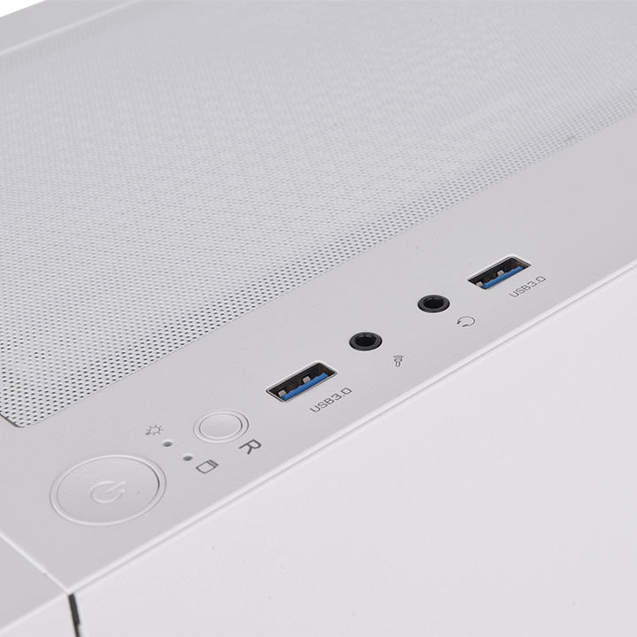 S200 Plus TG ARGB Snow Mid Tower Chassis