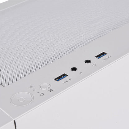 S200 Plus TG ARGB Snow Mid Tower Chassis