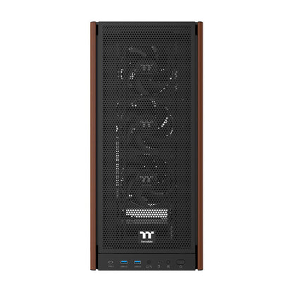 Thermaltake S370 WS Mesh Mid Tower Case Wood Edition Black