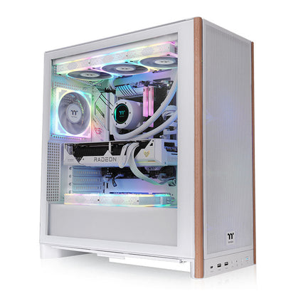S370 WS Mesh Mid Tower Case Wood Edition Snow