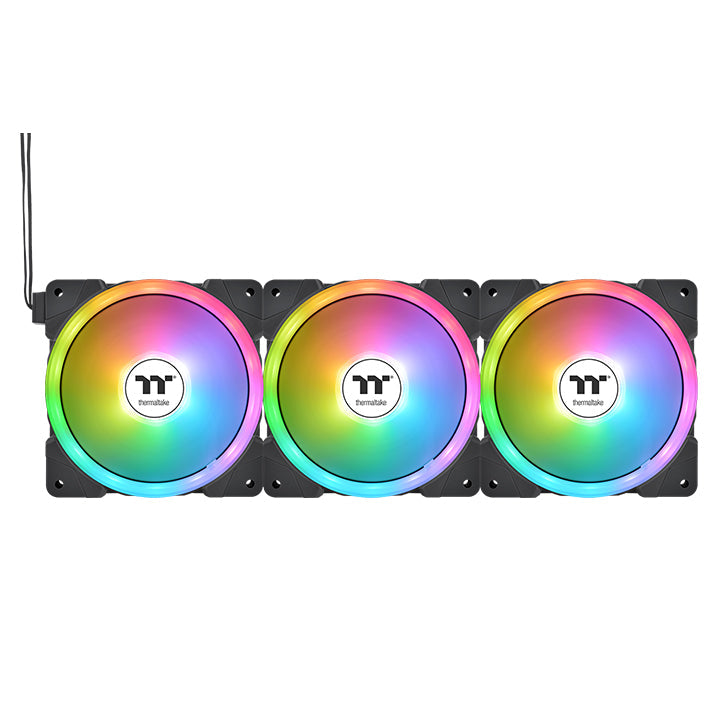 美品　thermaltake SWAFAN EX12 ARGB Sync SWAFAN EX12 ARGB Sync PC Cooling Fan TT Premium Edition (3-Fan
