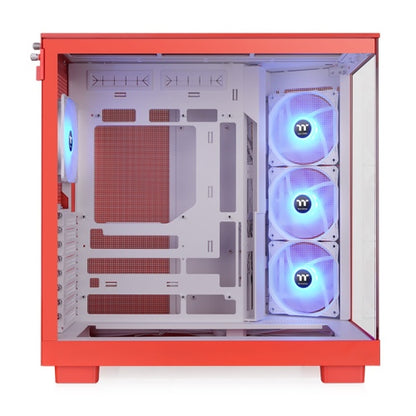 View 380 XL Tempered Glass ARGB Mid Tower Case Flaming Orange Edition