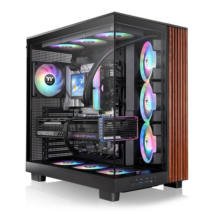 View 380 XL WS ARGB Mid Tower Chassis Wood Edition
