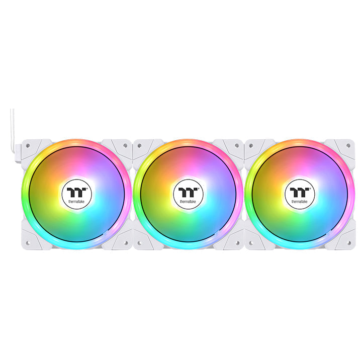 SWAFAN EX14 ARGB Sync PC Cooling Fan White TT Premium Edition (3